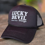 Lucky Devil Black Trucker Hat